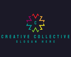 Multicolor Marketing Agency logo design