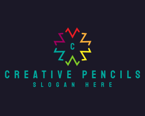 Multicolor Marketing Agency logo design