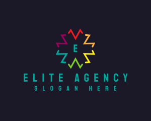 Multicolor Marketing Agency logo design