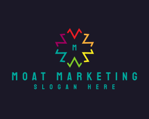 Multicolor Marketing Agency logo design