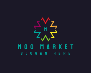 Multicolor Marketing Agency logo design