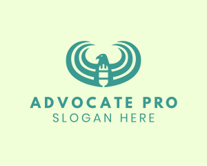 Advocate - Eagle Wing Microphone logo design