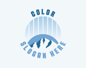 Campground - Blue Ice Mountain logo design