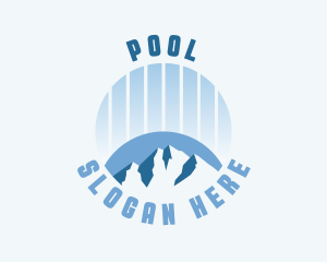 Travel - Blue Ice Mountain logo design