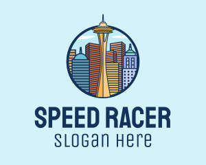 Urban Planning - Seattle Space Needle logo design