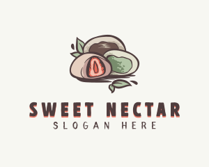 Sweet Mochi Dessert logo design