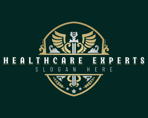 Paramedic Caduceus Shield logo design