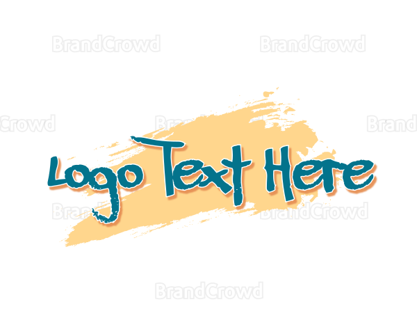 Paint Graffiti Wordmark Logo