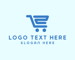Supermarket - Shopping Cart Number 2 logo design