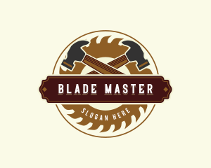 Hammer Blade Carpentry logo design