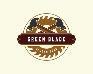 Hammer Blade Carpentry logo design