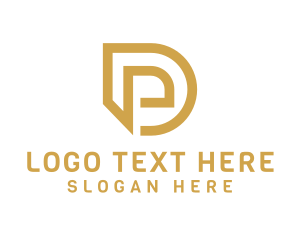 Gold - Luxury Architect Letter D logo design