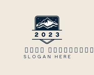 Mountaineering - Alpine Mountain Hiking logo design