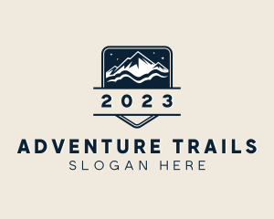 Alpine Mountain Hiking logo design