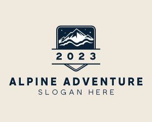 Alpine - Alpine Mountain Hiking logo design