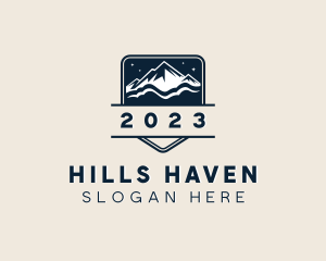 Alpine Mountain Hiking logo design