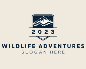 Alpine Mountain Hiking logo design