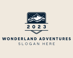 Alpine Mountain Hiking logo design