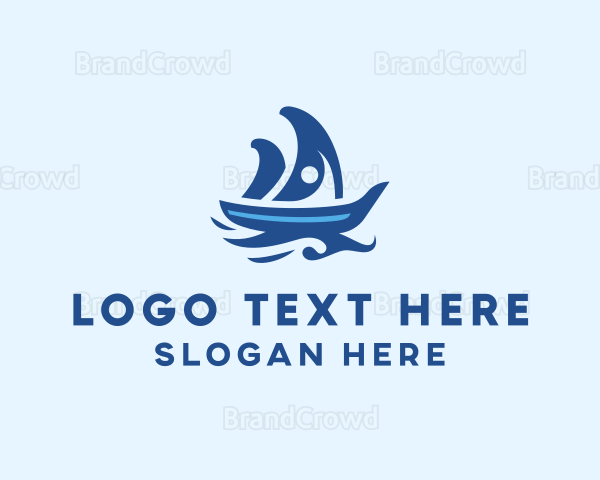 Travel Sailor Boat Logo