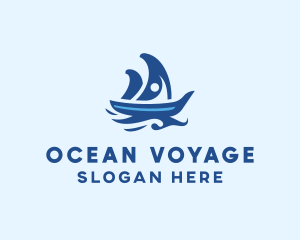 Travel Sailor Boat  logo design