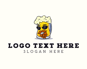 Hops - Alcohol Beer Mug logo design