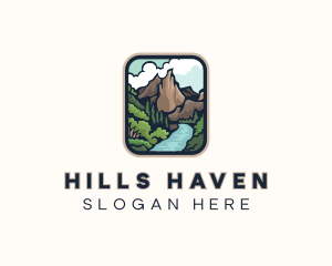 Mountain River Valley  logo design