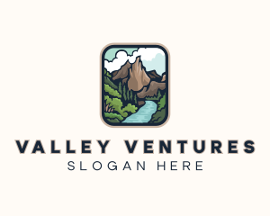 Mountain River Valley  logo design