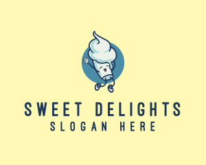 Ice Cream Sundae logo design