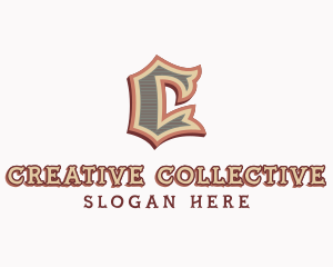 Antique Vintage Letter C logo design