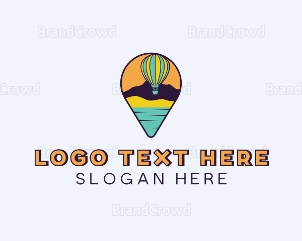 Hot Air Balloon Gps Logo