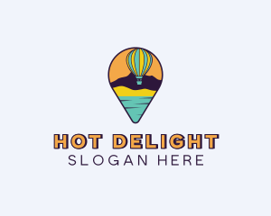 Hot Air Balloon Gps logo design