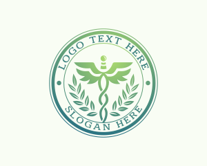 Pharmacology - Clinic Hospital Caduceus logo design