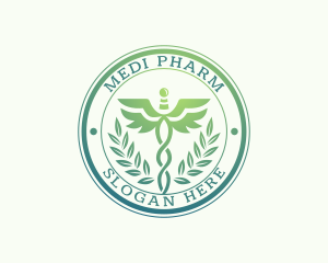 Pharmacology - Clinic Hospital Caduceus logo design