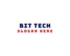 Bold Retro Tech logo design