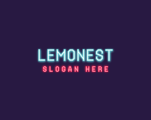 Neon Lights Party Logo