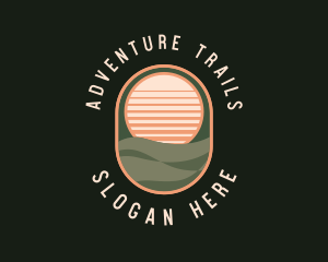 Tropical Sunset Vacation logo design