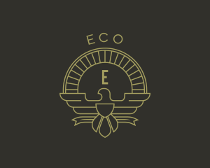 Elegant Bird Crest Logo
