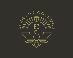 Elegant Bird Crest logo design