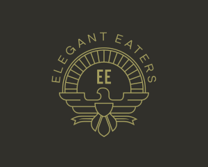 Elegant Bird Crest logo design