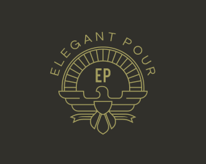 Elegant Bird Crest logo design