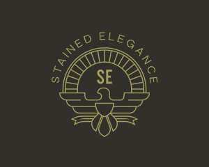 Elegant Bird Crest logo design