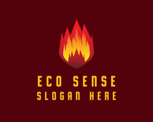 Climate - Mountain Fire Pit logo design