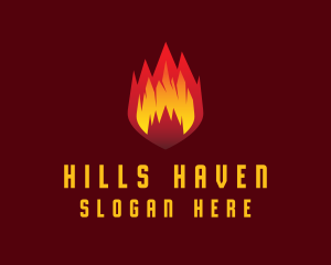 Mountain Fire Pit logo design