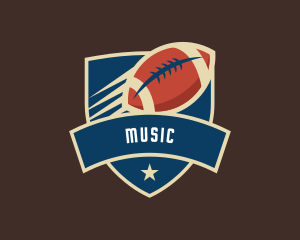 Quarterback - American Football Team Sport logo design