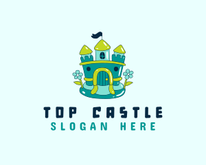 Inflatable Flower Castle  logo design
