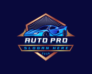 Car Racer Auto Detailing Logo
