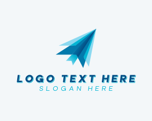 Logistics - Freight Forwarding Plane logo design