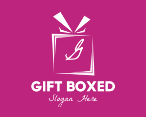 Gift Ribbon Lettermark logo design