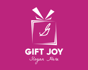 Gift Ribbon Lettermark logo design