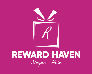 Rewards - Gift Ribbon Lettermark logo design